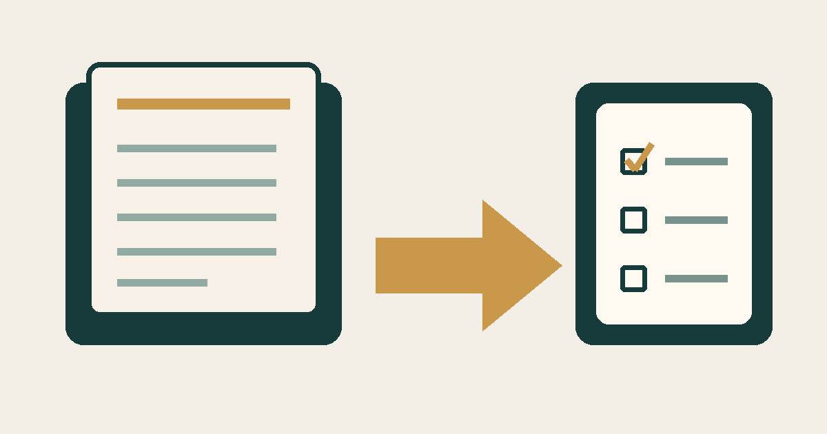 Illustration of a Loan Estimate page beside a checklist marking the decision to continue.